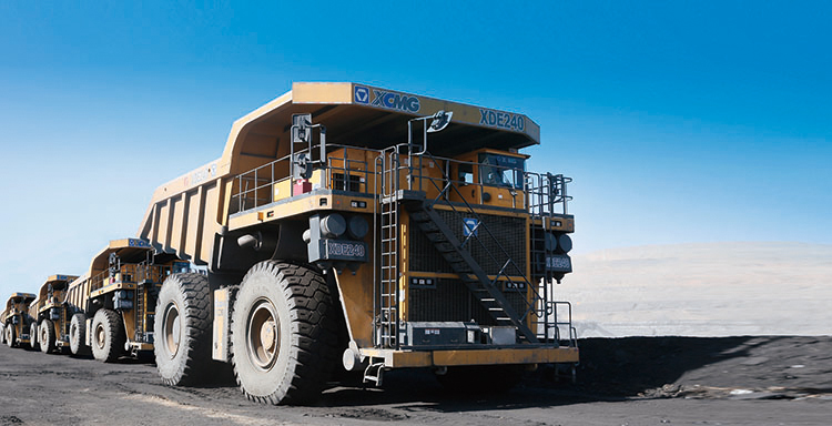 XCMG Official XDE240 Electric Coal Mining Mine Dump Truck 240ton Mining Dump Truck Price For Sale